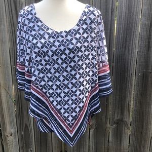 L One World 2Piece Tank Top w/Shawl